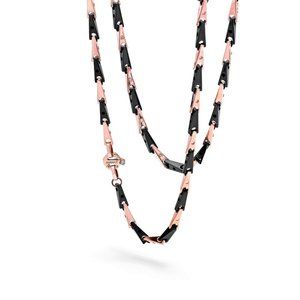 BARAKA Men's GC232071ROCN500002 Cyborg Ceramic Gold & Diamonds Necklace